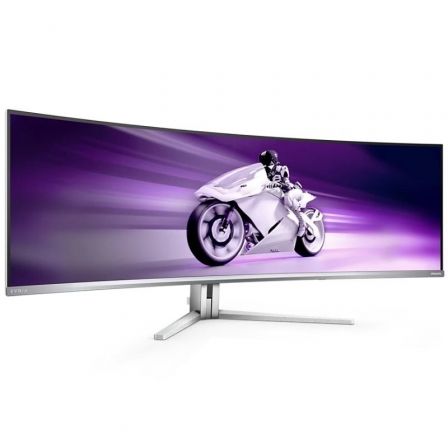 Philips Evnia 49M2C8900L Monitor Gaming QD-OLED 49 pulg 5120x1440 144Hz Blanco